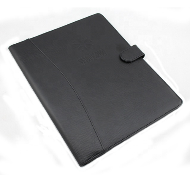 Minimalist Design Office Business Document Writing Pad Presentation Folder PU Leather A4 Conference Portfolio