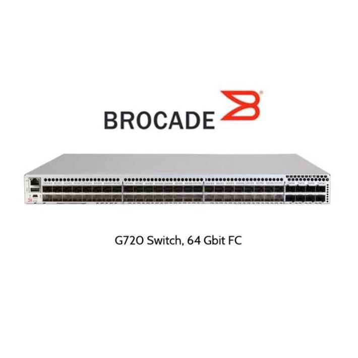 High quality Brocade G720 Switch BR-G720-24-32G-R 24 Active Port 64GB FC Network Switch Industrial Network Switches