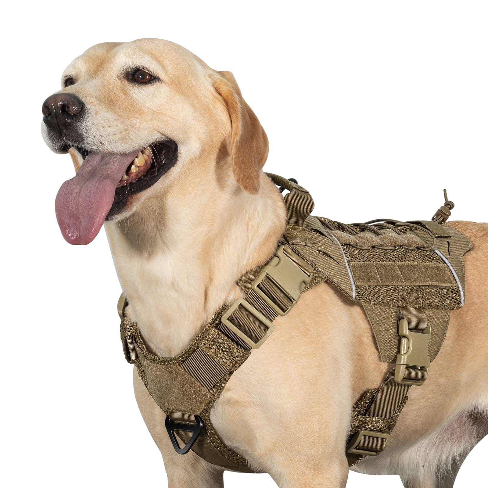 Tactical Dog Vest Harness for Medium Dogs No Pull, German Shepherd Mesh Harness X Commander Reflective Molle Dog Vest