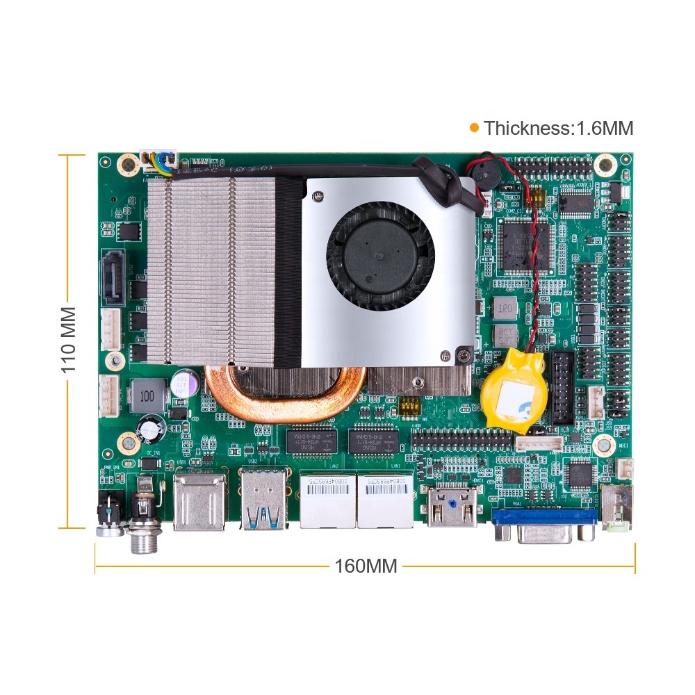 X86 System Module Board 24V Intel Core i3 i5 i7 4-12th Gen Processor Mini Industrial PC Motherboard with Multi COM USB port