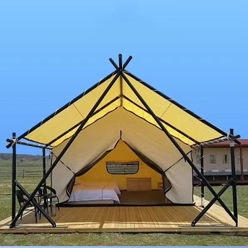 Outdoor Waterproof Glamping Family Luxury Safari Camping Tent Resort Hotel Camp Tent