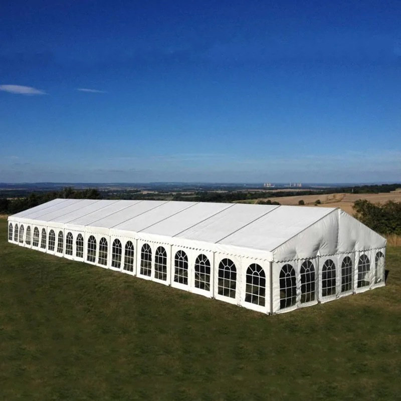 High Quality  Large White Wedding Waterproof  Aluminum Frame Tent Pvc Cover Marquee Tent For 1000 People