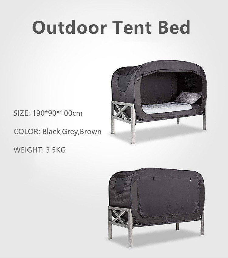 Winter Portable Folding Single Adult Privacy Pop up Indoor Camping Sleeping off-ground Cot Bed Tent