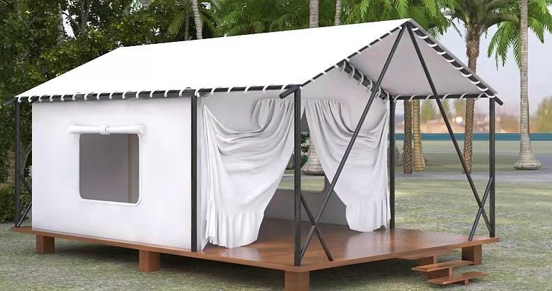 Outdoor Waterproof Glamping Family Luxury Safari Camping Tent Resort Hotel Camp Tent