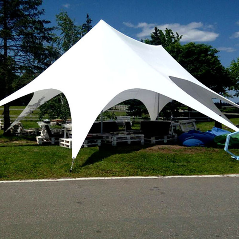 Outdoor Camping Flat-top Canopy Tent 8 Legs Waterproof Sunscreen Curtain Portable Beach Picnic Awning