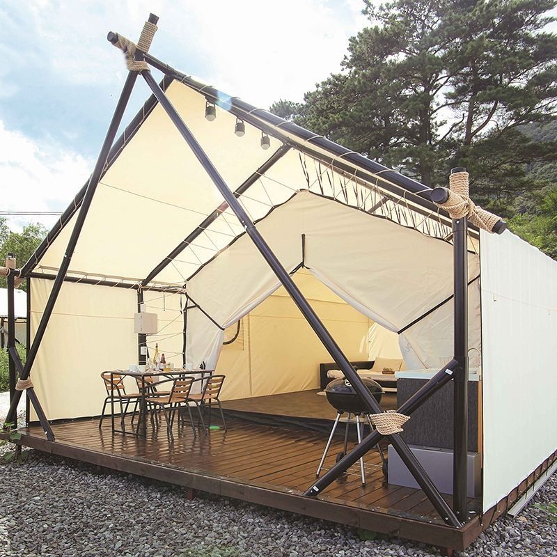 Outdoor Waterproof Glamping Family Luxury Safari Camping Tent Resort Hotel Camp Tent