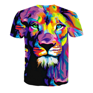 CUICHANG Factory Wholesale Summer New Personality Print 3D T Shirts Custom 100 Polyester Sublimation T shirt