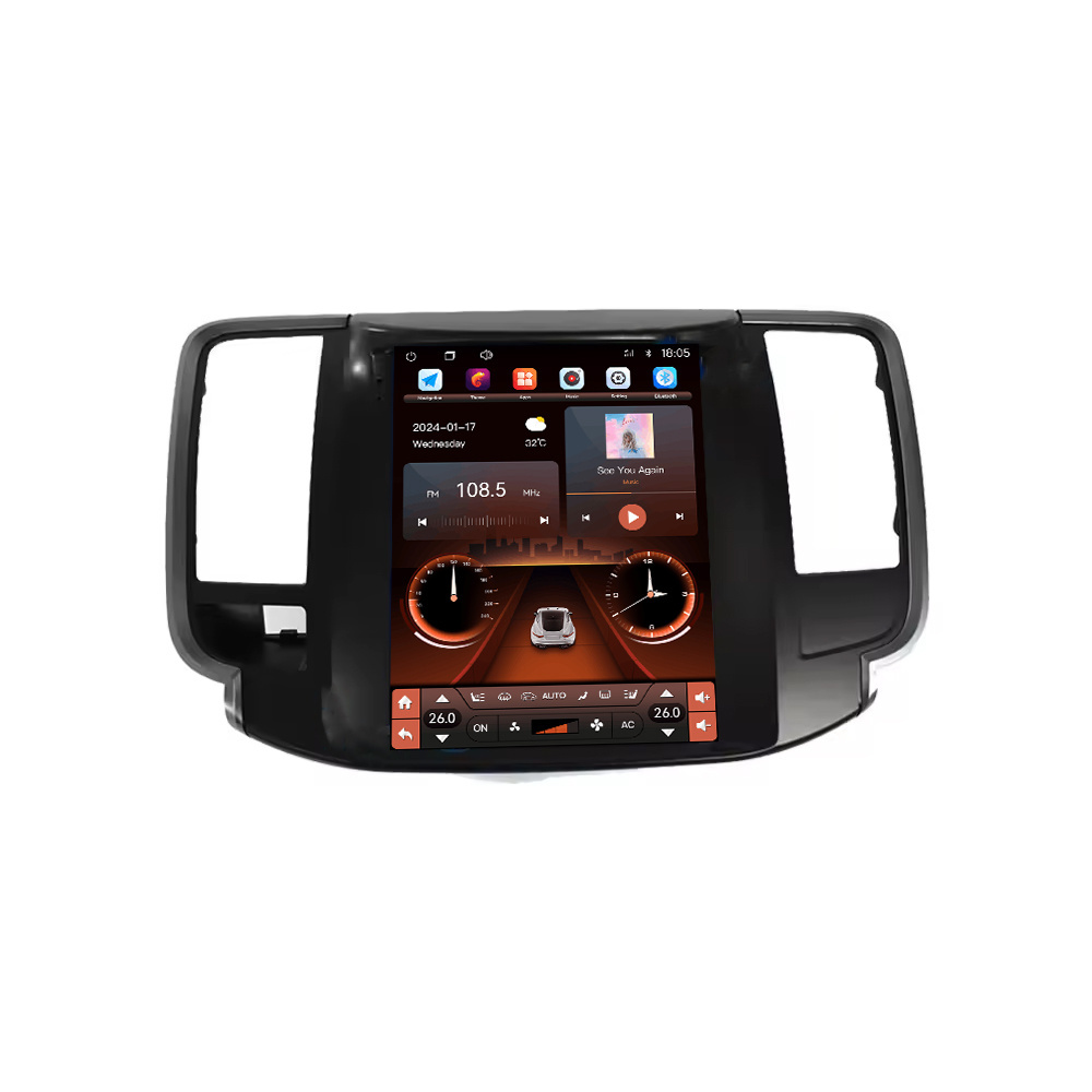 Good Quality 10.4'' Multimedia GPS Navigation Android 13 Car Stereo Radio Video Player Car Player For NISSAN TEANA 2008-2013