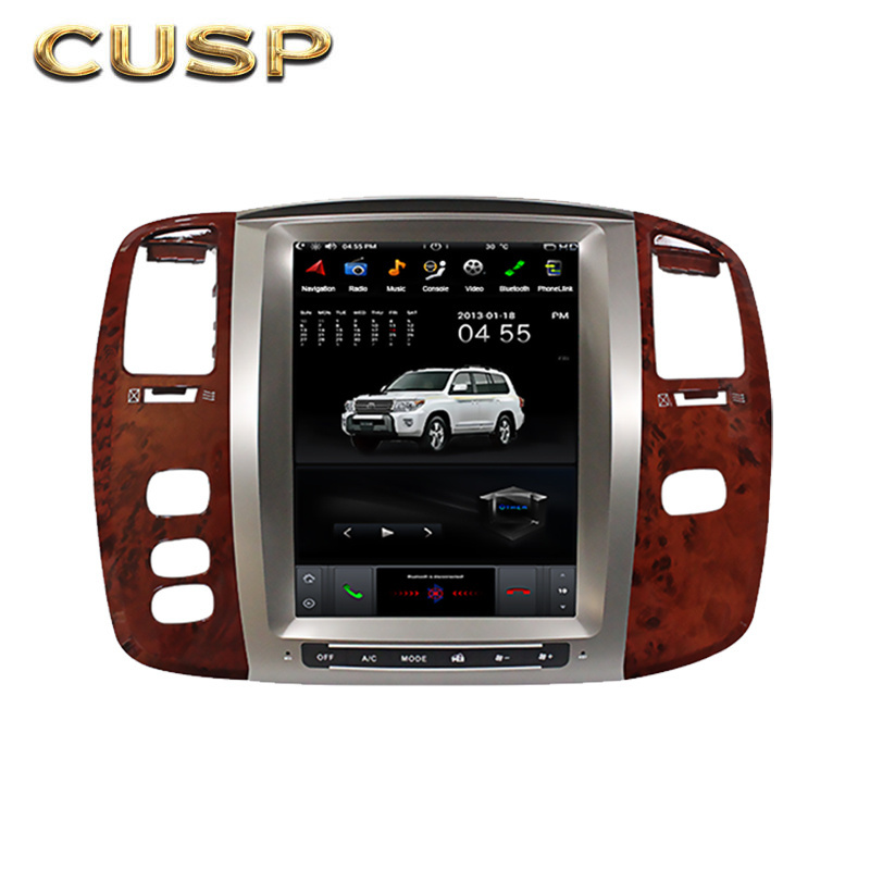 ANDROID CAR GPS Vertical screen For TOYOTA LANDCRUISER 100 02-07 12.1inch RAM 4G ROM 64G Car MultimediaDSP NAVIGATION Car Stereo