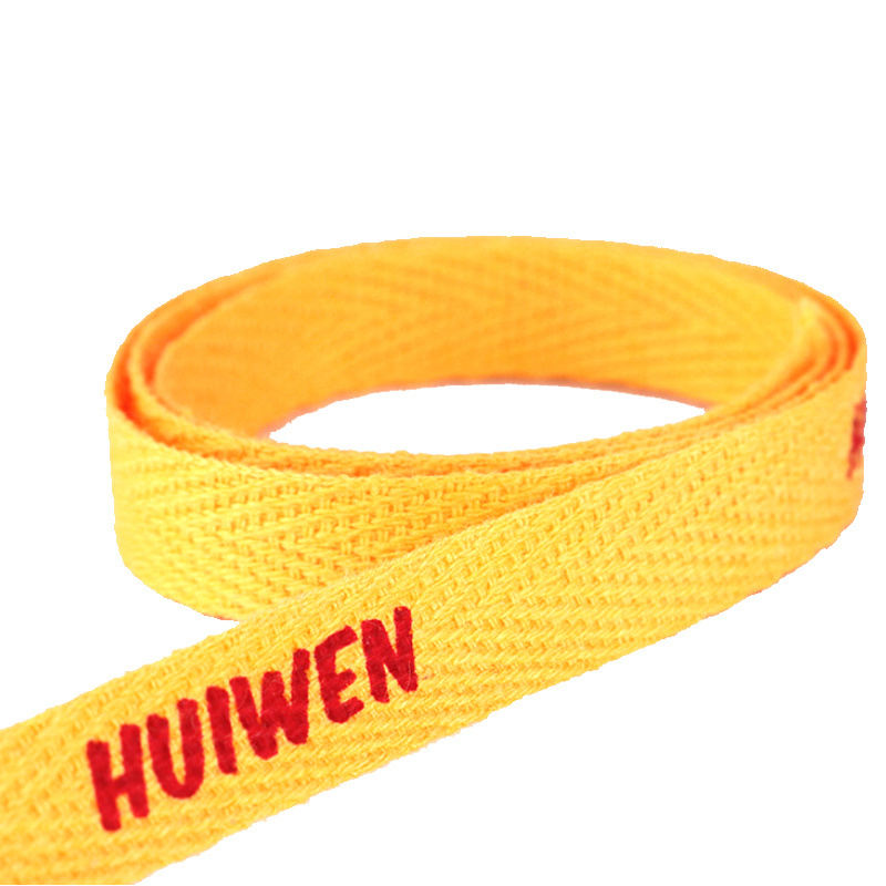 soft custom jacquard embroidery logo 100% cotton  jacquard tape strap webbing