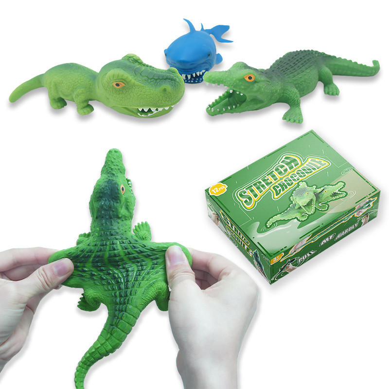 Stretchy Sand Filled Animals Alligator Crocodile Squeeze Fidget Toy Stretchy Crocodile Squeeze Stretch animal toys