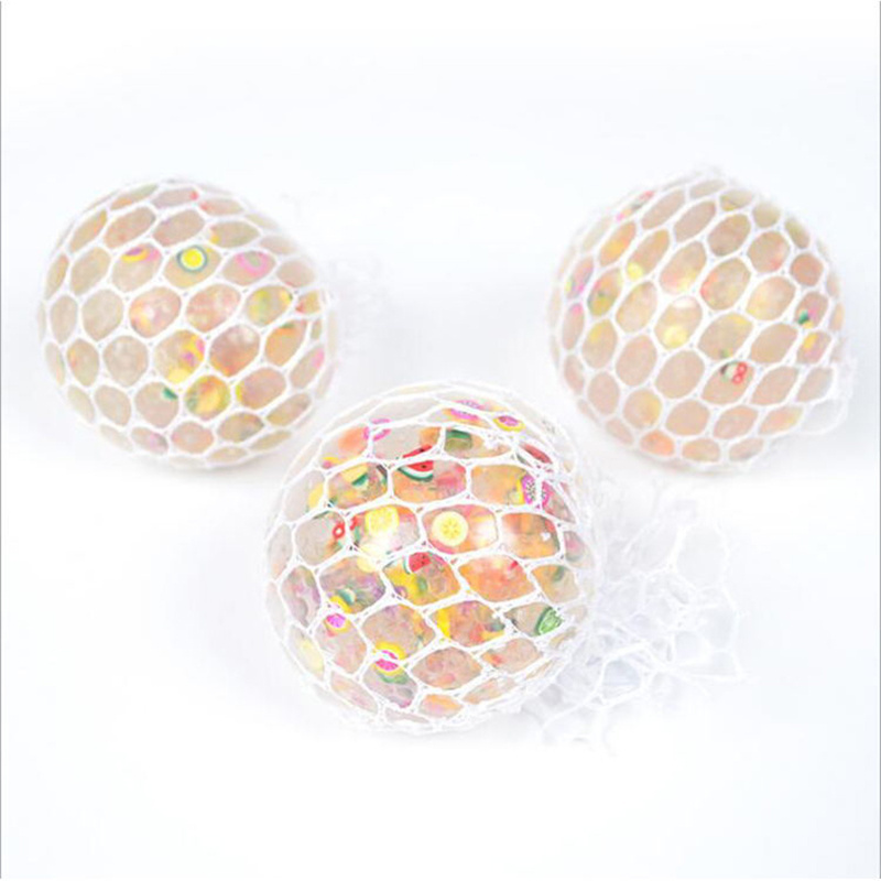 High Quality Colourful Star Mesh Ball Stress Glowing Exquisite Grape Toy Anxiety Relief Stress Ball Toy