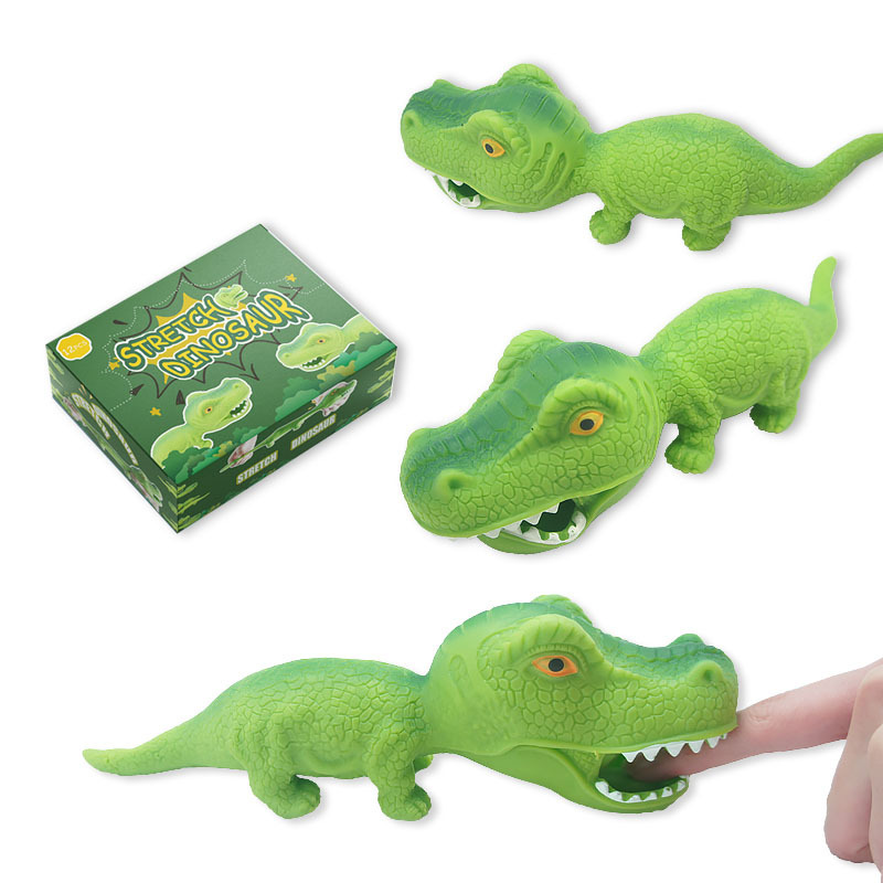 Promotional Gifts Stretchy Dinosaur Shaped Magic Sand Filled Rubber Stress fidget Toys for Child