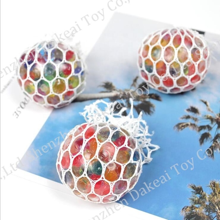 High Quality Colourful Star Mesh Ball Stress Glowing Exquisite Grape Toy Anxiety Relief Stress Ball Toy