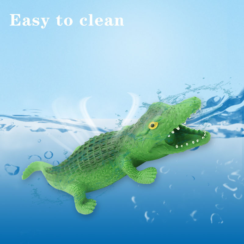 2020 New Trend TPR Soft Rubber Crocodile Stretchy Joke Animal Toys Plastic Crocodile Toys Funny Game Magic Sand Filling For Kids