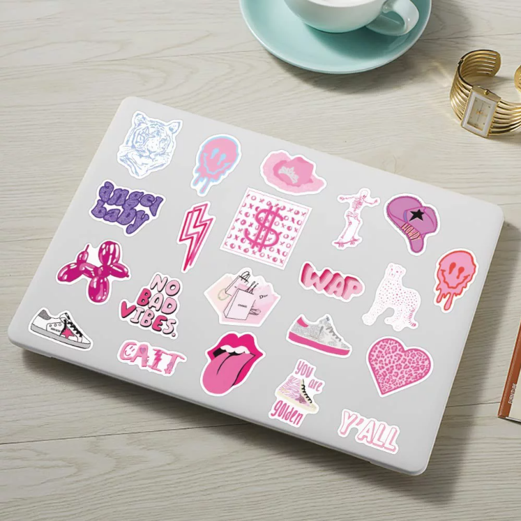 Custom 100 PCS Preppy Style 100 pcs Stickers For Laptop Phone Cup Bottle