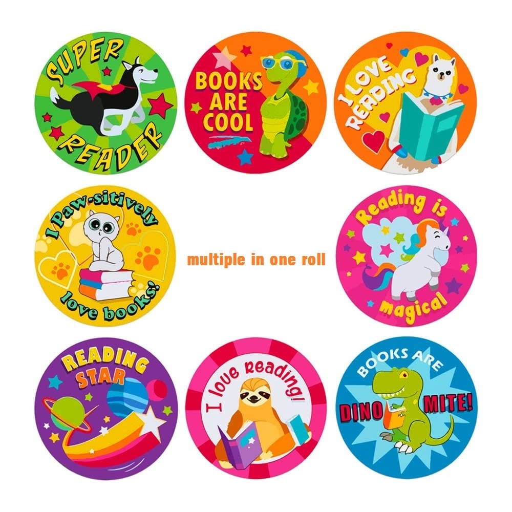 Kindergarten Elementary School Use Reading Reward Stickers for Teachers Kids