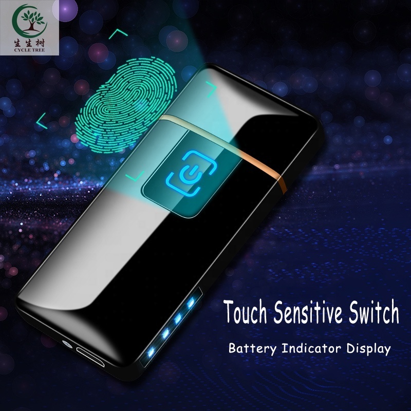 New Arrival Rechargeable Electric USB Heating Coil Cigarette Lighter With Finger Touch Cheap Price Wholesale