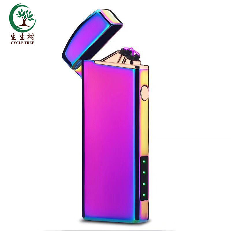 Electronic lighter electric cigarette lighter customize logo electric multi color usb lighter