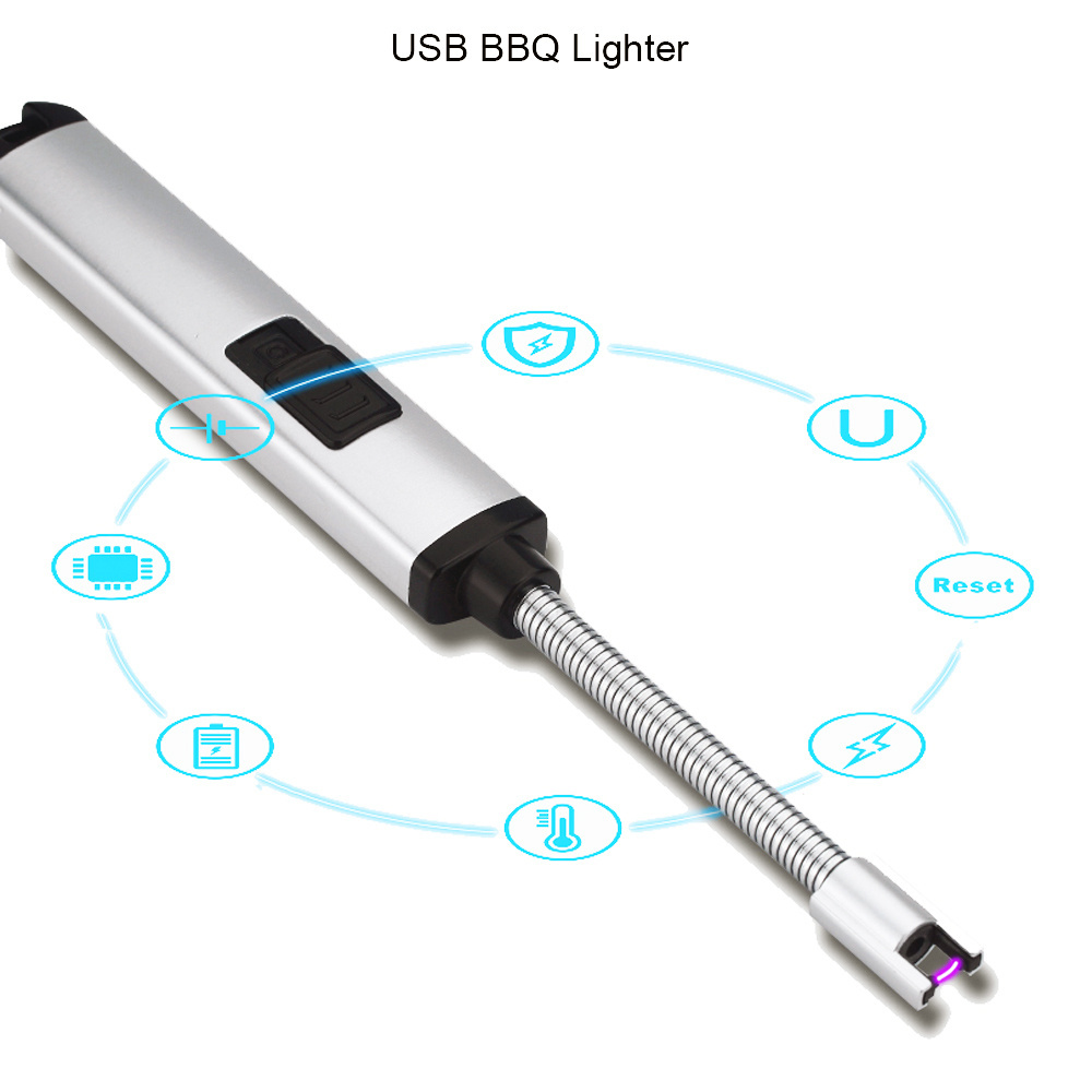 New Best Selling USB Candle Lighter  Rechargeable Electronic  BBQ Kitchen Lighter, Windproof & Flameless