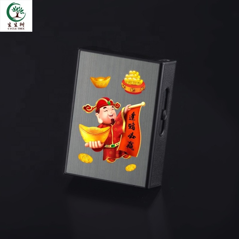 China Custom Electronic Cheap Heating Coil Cigarette Lighter With All-in-one box For Packing Cigarette and Smoking