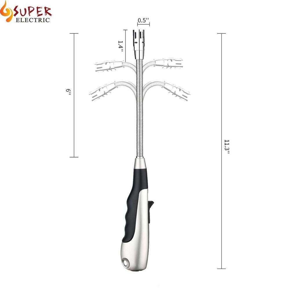 Refillable Butane Torch Lighter Stove Kitchen Candle Grill Gas Jet Flame Torch lighter with  Long Flexible Neck