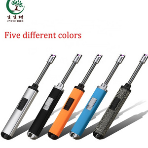 Lighters Smoking Accessories Windproof USB Rechargeable Kitchen BBQ Candle Custom Electric Lighter With Flexible Neck