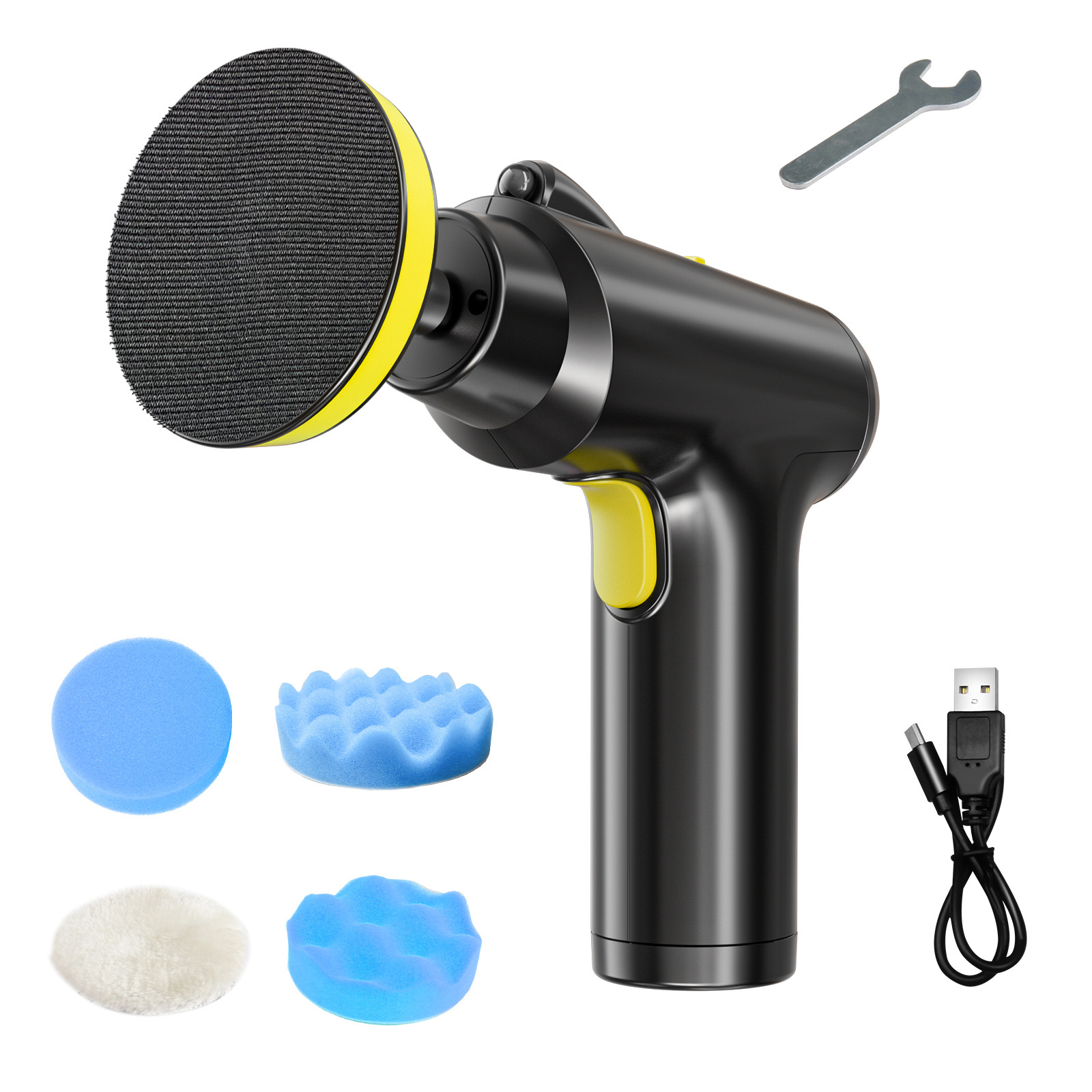 Car Detailing Equipment Cordless Mini Polisher Wax Polishing Machine Buffer With Wool Polishing Pad