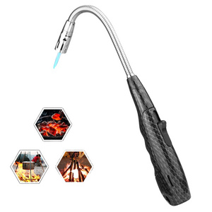 Butane Lighter Jet Flame Torch Lighter Long Flexible Windproof Gas Lighter for Kitchen Camping Grill BBQ Fireplace