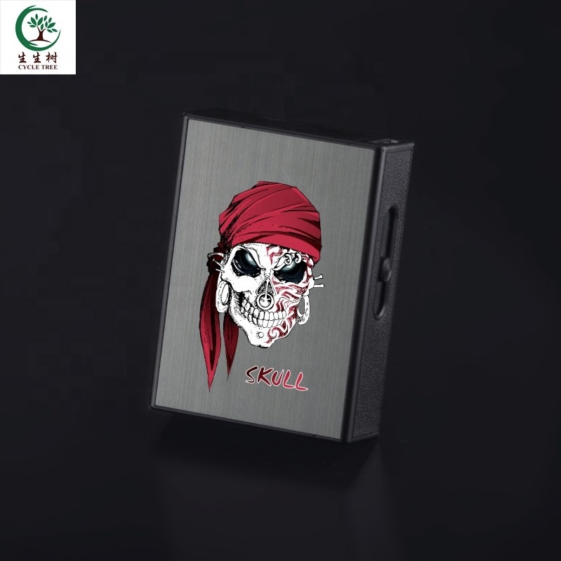 China Custom Electronic Cheap Heating Coil Cigarette Lighter With All-in-one box For Packing Cigarette and Smoking