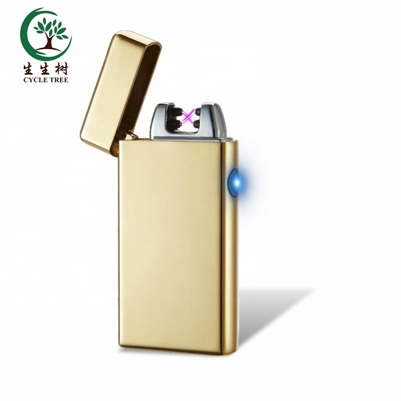 wholesale smoking unique  small candle cheap metal usb custom arc cigarette electronic lighter