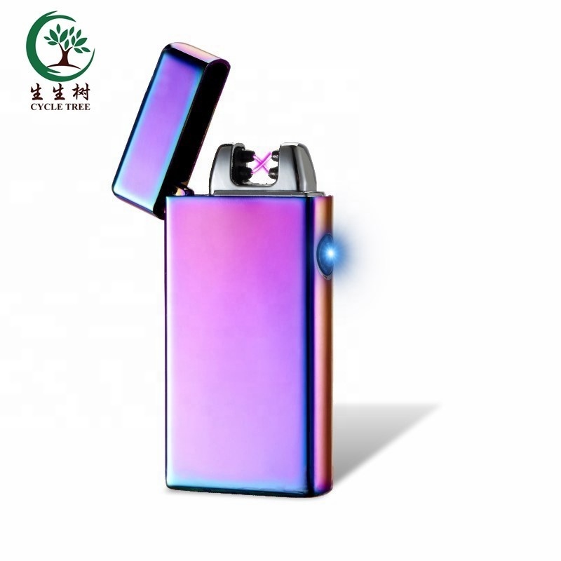 New version SSS-038L double ARC Pulse usb electric lighter, eco-friendly dual arc lighter