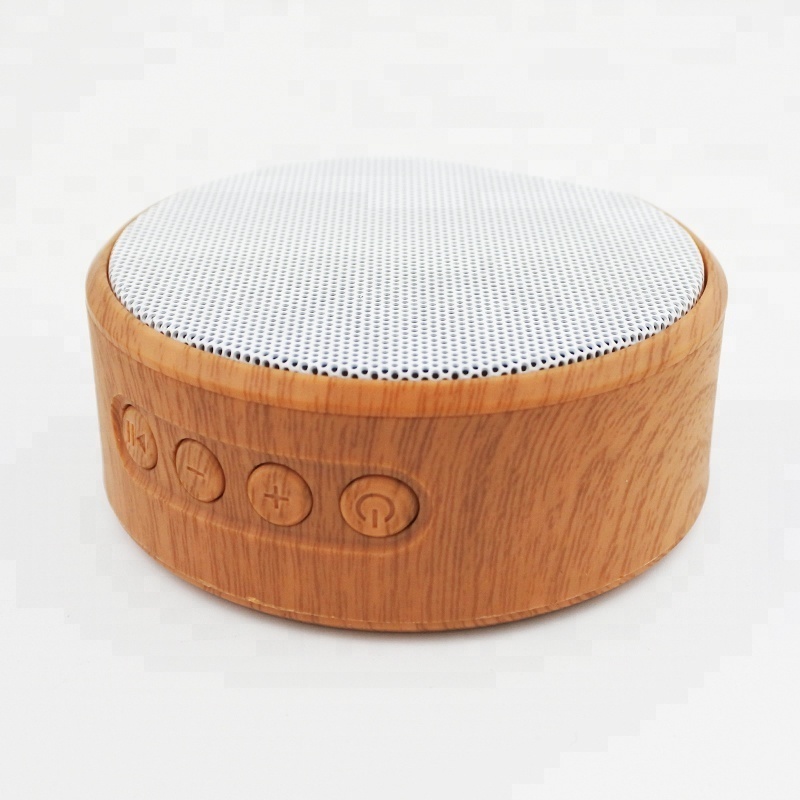 LED smart portable mini wireless speaker, trolley car waterproof rechargeable  wood speaker loud music usb speaker