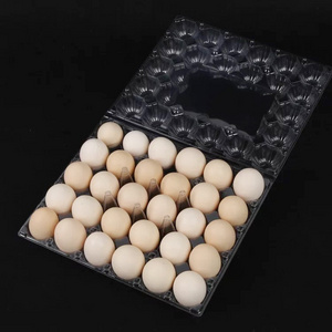 30 Holes Egg Tray PVC material Plastic Egg Packaging For Sale