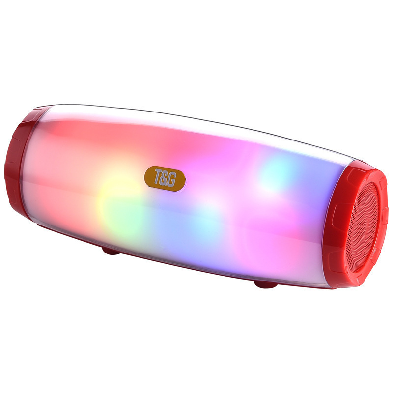 Custom Logo Outer Packaging Speakers Waterproof Subwoofer MINI MP3 Player With Speaker FM TF USB LED RGB colourful lights