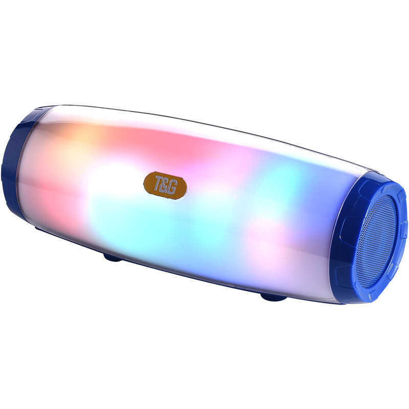 Custom Logo Outer Packaging Speakers Waterproof Subwoofer MINI MP3 Player With Speaker FM TF USB LED RGB colourful lights