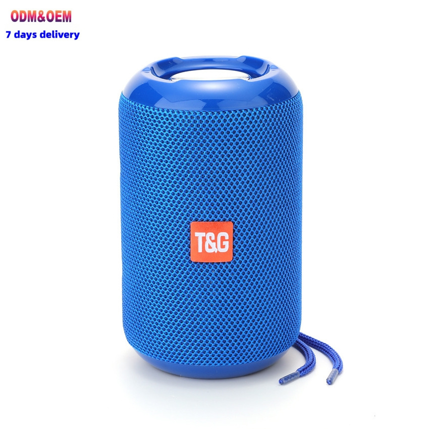 Factory custom logo and packaging cylindrical desktop outdoor speakers bicycle running  mini  speaker with TF card