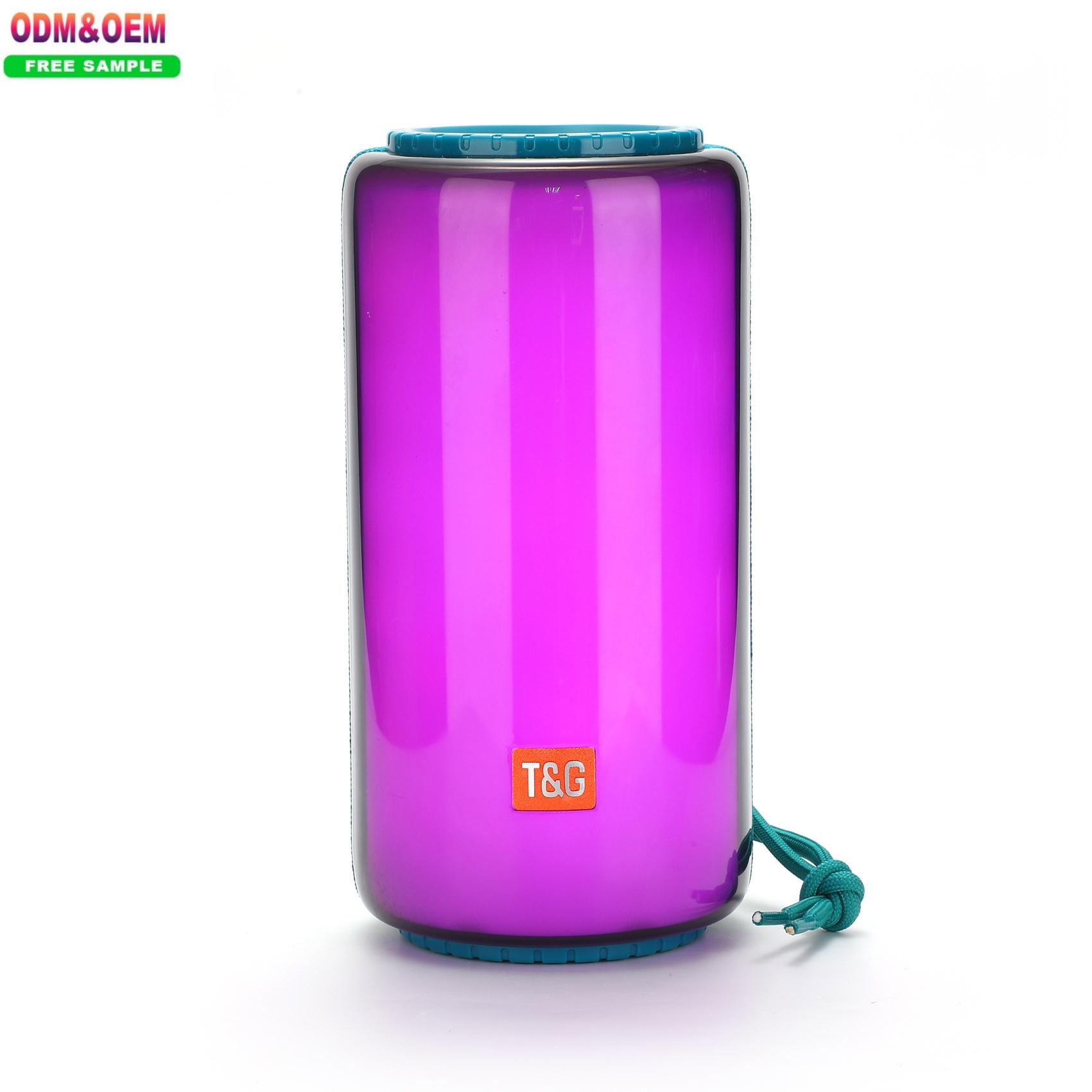 Shenzhen factory glass speaker 5.3 TWS USB TF card coloured lanterns desktop office corporate bedroom home speaker