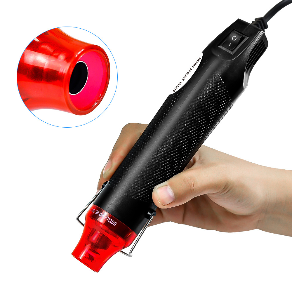 300 Watts Multifunctional Hand-held Electrical Heat Tools Mini Heat Gun for DIY Embossing, Shrink Wrapping Tubing PVC