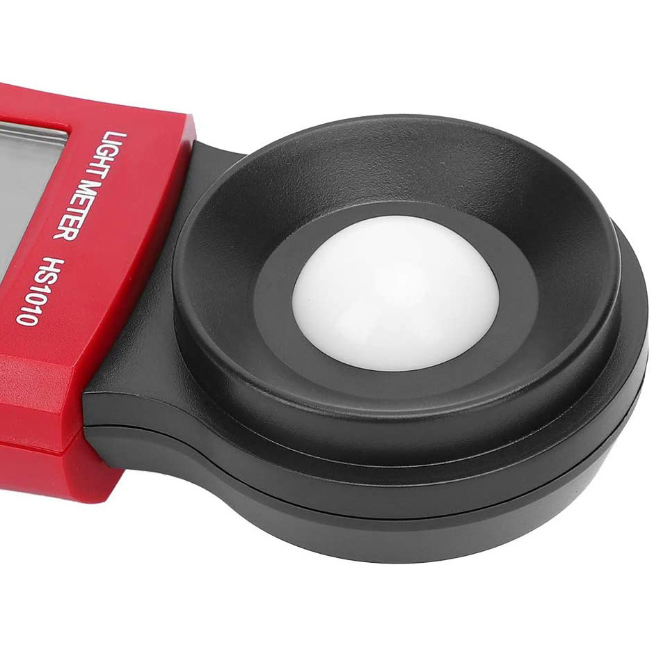 Auto-ranging Measurement Range 1 Lux ~ 200000 Lux Digital Illuminance LUX Meter with Lens Cover and Backlit LCD Displaying