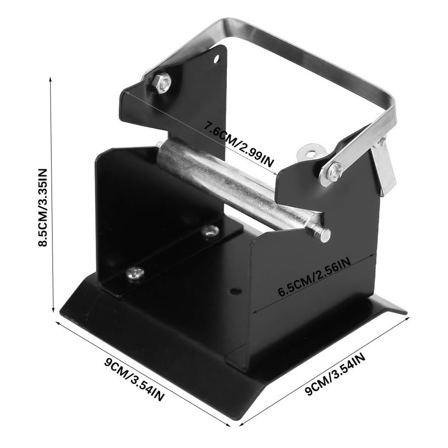 Tin Wire Frame Feeder Adjustable Roll Holder Reel Dispenser Transmits the Solder Wire Spool Roll Holder Stand for Soldering