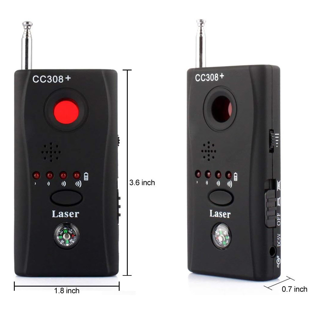 Personal Use RF Signal Detector Anti Spy Hidden Camera Finder Locates Hidden Device in Office,Hotel,Rooms and Bathrooms