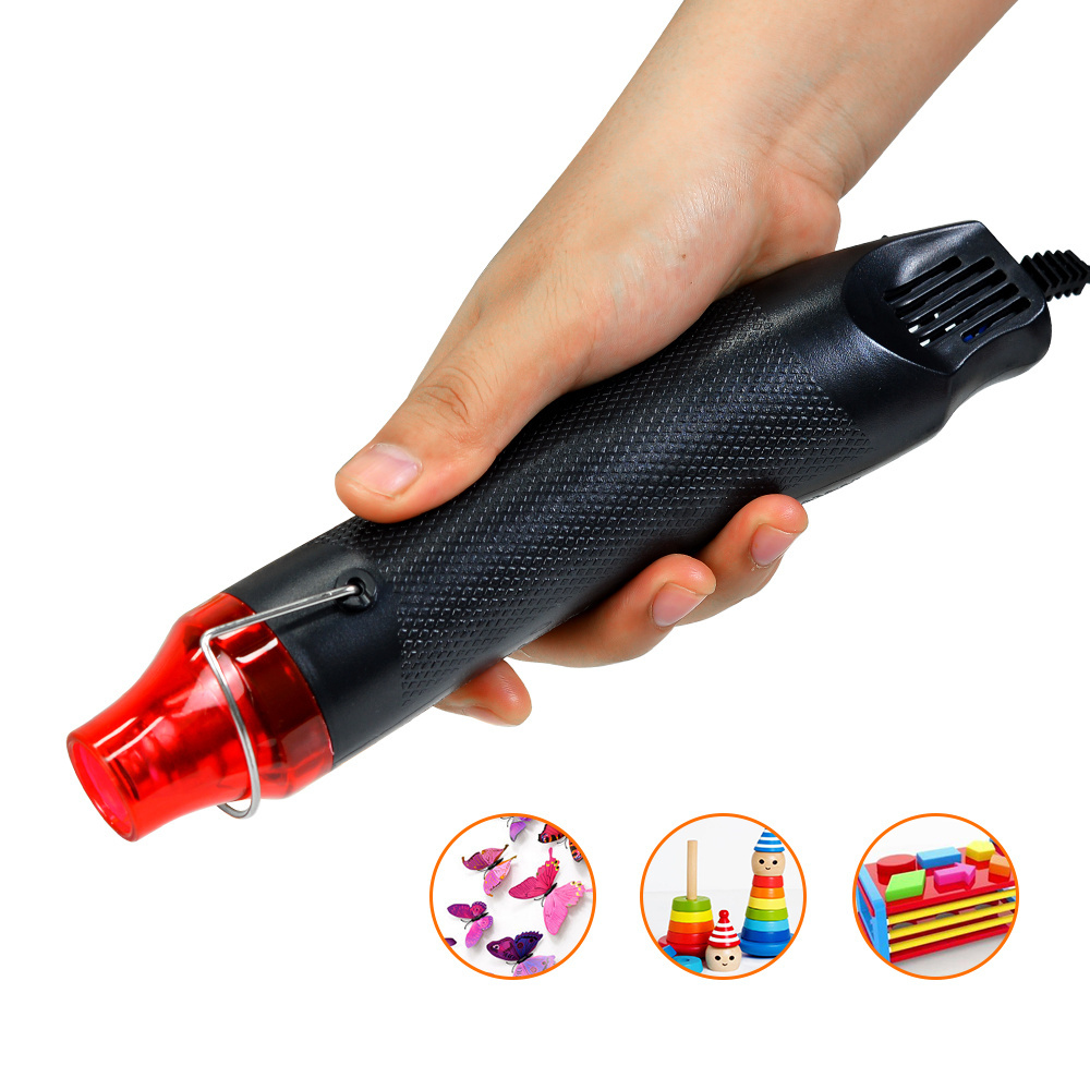 300W Hand-held Mini Heat Gun Hot Air Gun for DIY Craft Embossing Shrink Wrapping PVC Drying Paint Repairing Tool