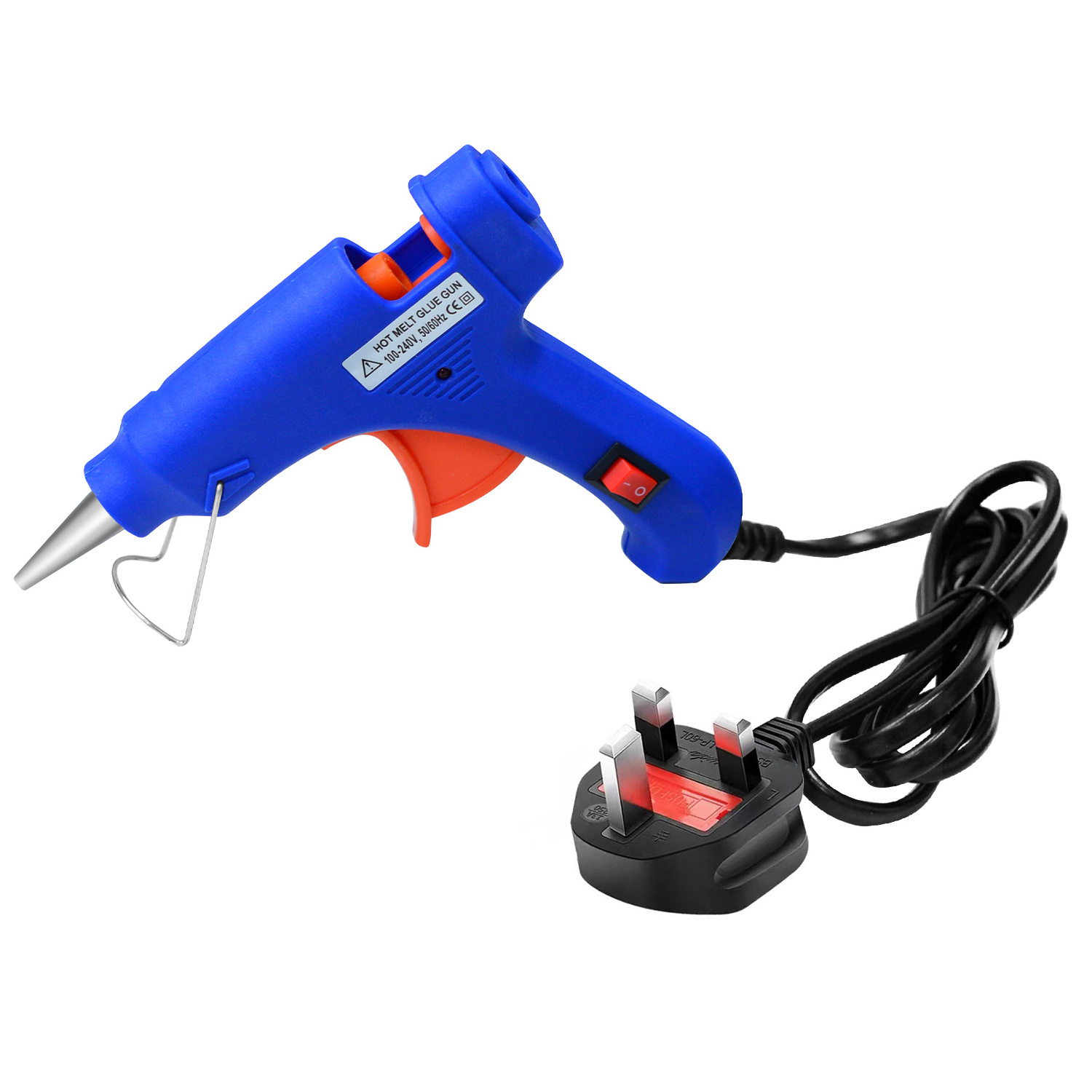 Power 20W Fast Heating Heat Hot Melt Glue Gun for Crafts School DIY Arts Home Quick Repairs(7mm Glue Sticks)