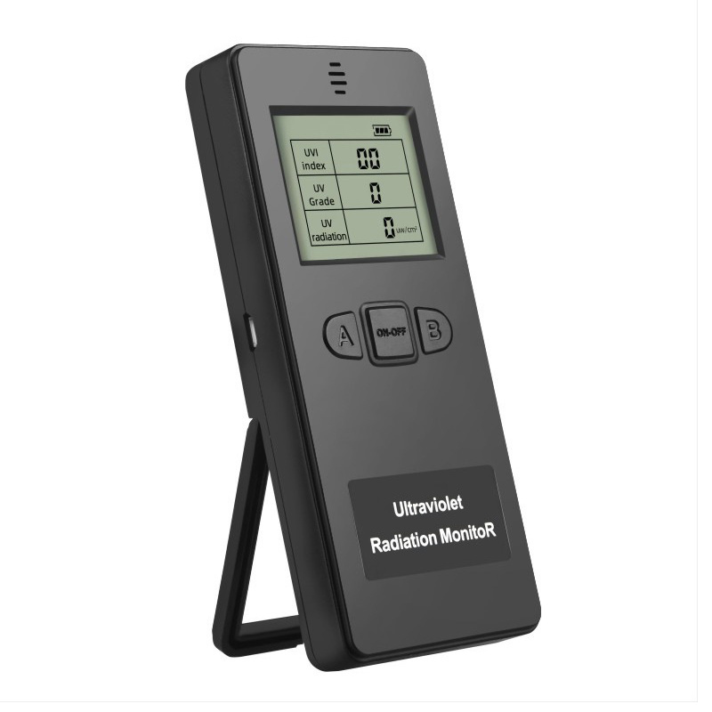 Measurable UV Radiation of Sunlight and Lamplight Hand-held Ultraviolet Radiation Detector Tester Meter for Outdoor and Indoor