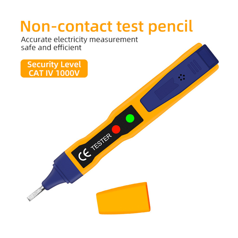 70V - 250V AC Voltage Test Range Non-Contact Voltage Tester with LED Flashlight 250V DC Voltage Detector Pencil