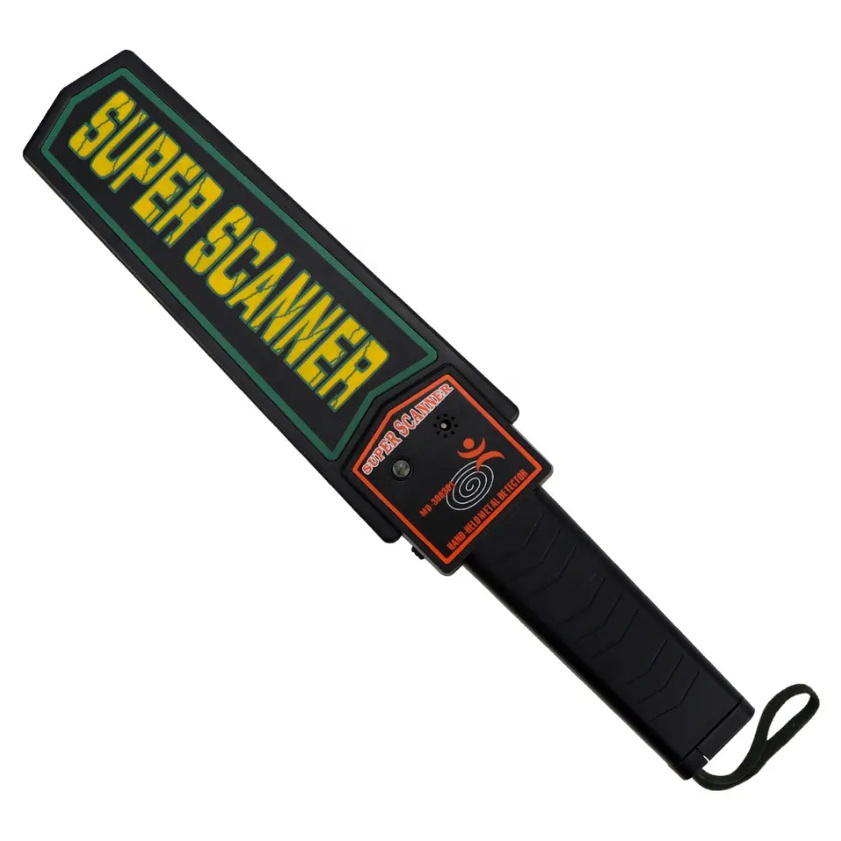 Portable High S ensitivity Hand-held Super Scanner Metal Detector Security Wand Safety Bar with Sound&Vibration Alerts