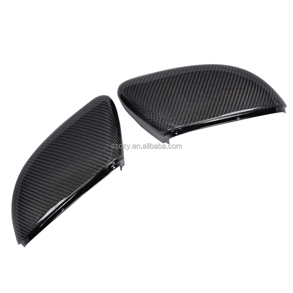 GOLF6 Racing Tuning Auto Carbon Side Mirror House Cap For VW GOLF VI MK6  GTI 10UP