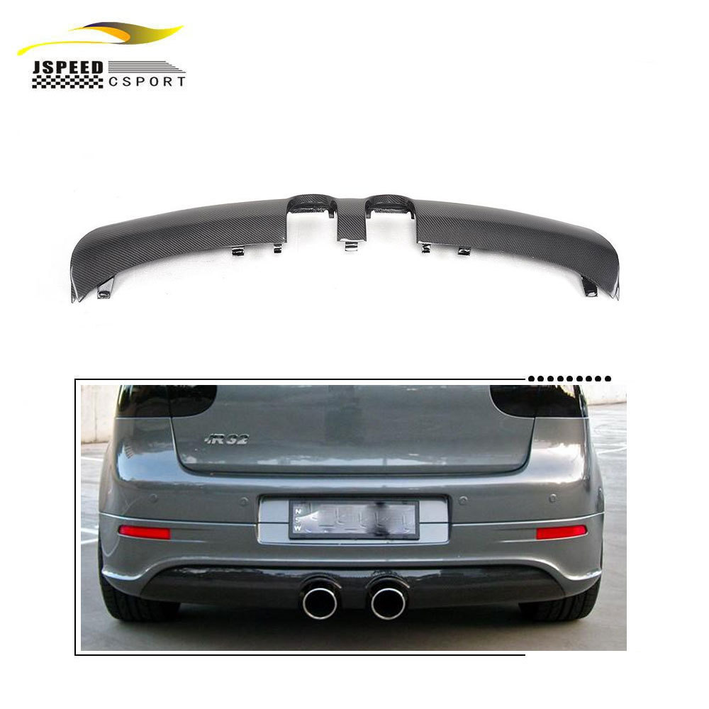 Fits for VW Golf V MK5 R32 Hatchback 2005-2007 Carbon Fiber Rear Bumper Lip Diffuser