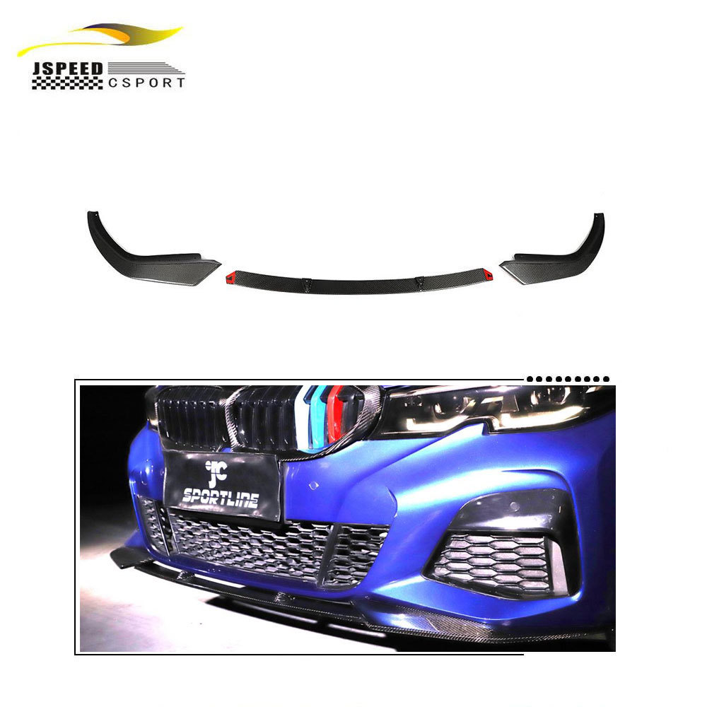 3series G20 Carbon Fiber Front Chin Lip for BMW G20 Sedan M Sport 2019-2020